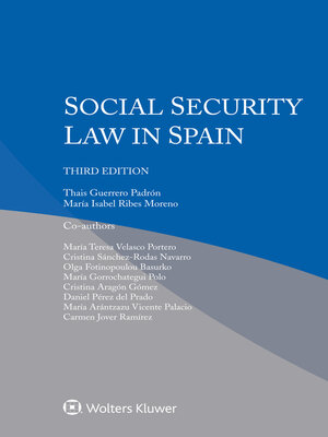 cover image of Social Security Law in Spain